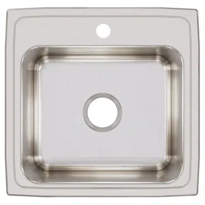 DLR1919101_3_MR2 Lustertone® Classic Stainless Steel 19-1/2" x 19" x 10-1/8" Single Bowl Drop-in Laundry Sink图像