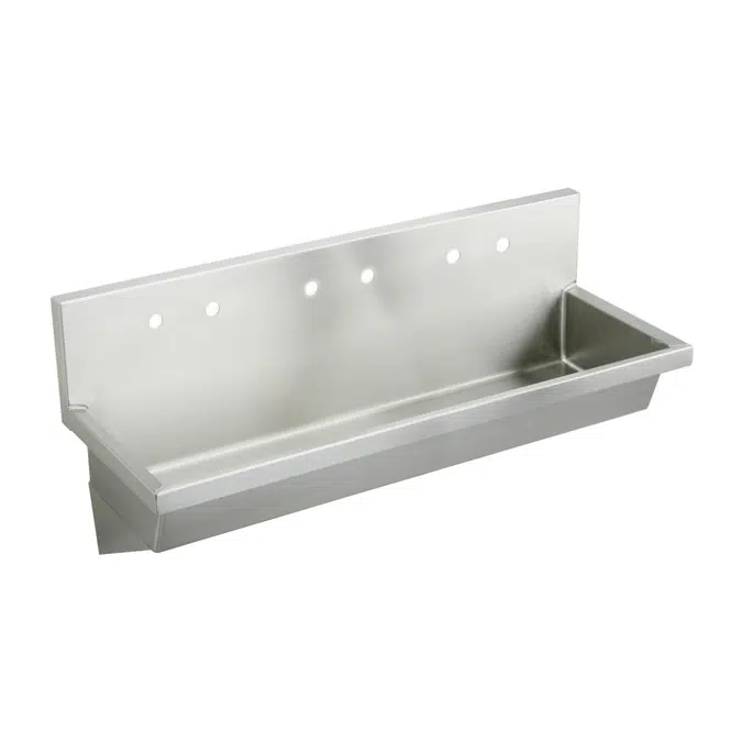 EWMA72206 Elkay Stainless Steel 72" x 20" x 8", Wall Hung Multiple Station Hand Wash Sink
