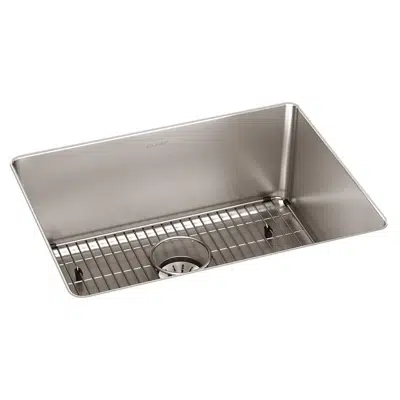 Image pour ELUHH2115TPDBG Lustertone Iconix® 16 Gauge Stainless Steel 23-1/2" x 18-1/4" x 9" Single Bowl Undermount Sink Kit with Perfect Drain®