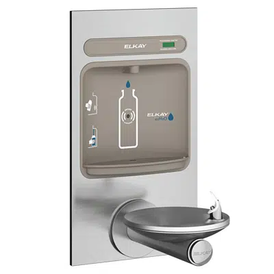 Image for EZWS-EDFPBM114K ezH2O®  Bottle Filling Station with Integral SwirlFlo® Fountain Non-Filtered Non-Refrigerated Stainless