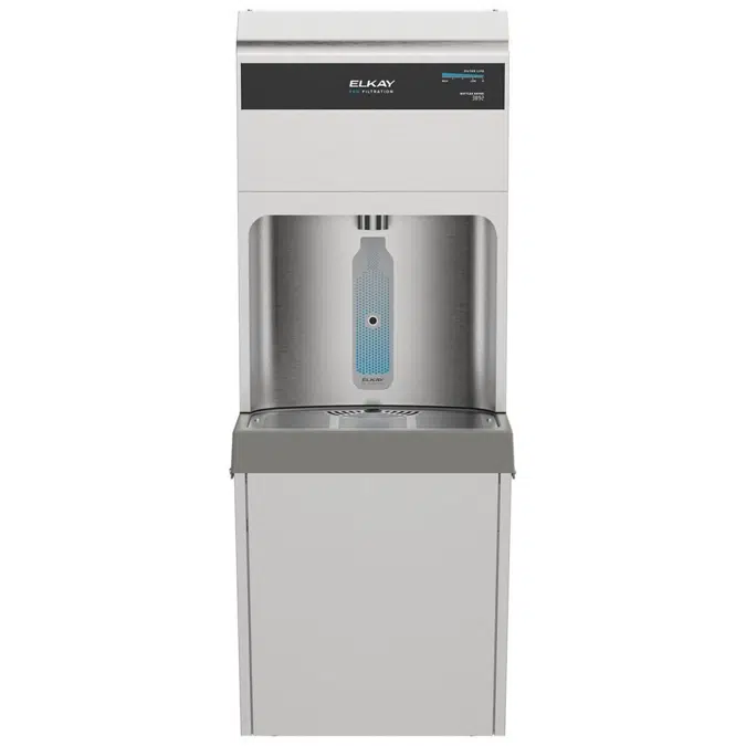 LZ8WSSPRO family Elkay® Pro Filtration™ plumbSMART™ Single ADA Bottle Filler Only Refrig Lead Reduction Stainless Steel