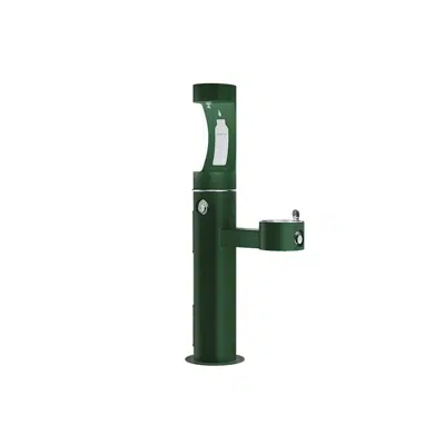 Image for LK4420BF1UFRKEVG Elkay Outdoor ezH2O®  Upper Bottle Filling Station Bi-Level Pedestal Non-Filtered Non-Refrigerated Freeze Resistant Evergreen