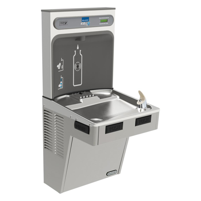 Image for Elkay ezH2O Bottle Filling Station with Mechanically Activated, Single ADA Cooler Non-Filtered Refrigerated Light Gray