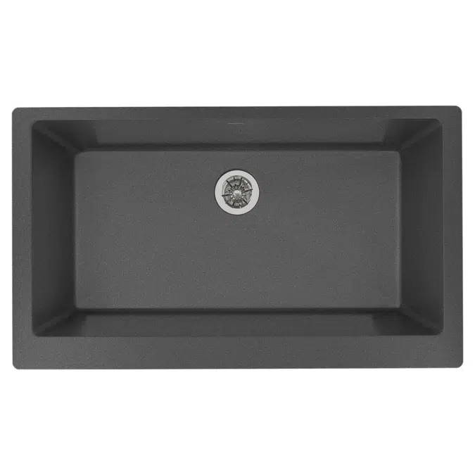 ELXUFP3620 Quartz Luxe® 35-7/8" x 20-15/16" x 9" Single Bowl Farmhouse Sink with Perfect Drain®