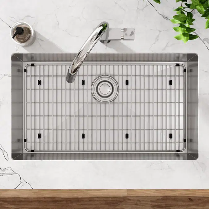 EFRU281610TC Elkay Crosstown® 16 Gauge Stainless Steel 30-1/2" x 18-1/2" x 10" Single Bowl Undermount Sink Kit