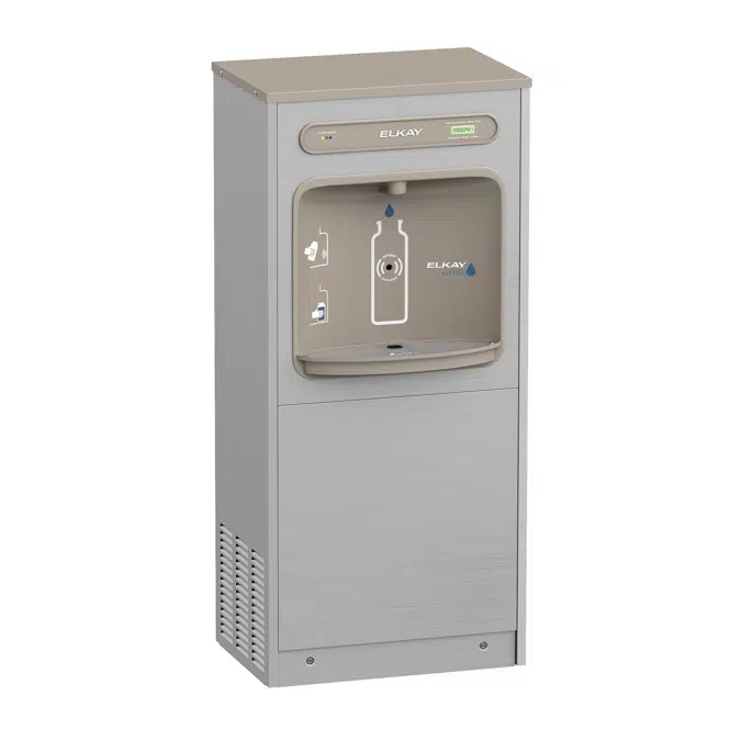 DSSBF8S Elkay ezH2O Floor Standing Bottle Filling Station, Filtered Refrigerated Stainless Steel