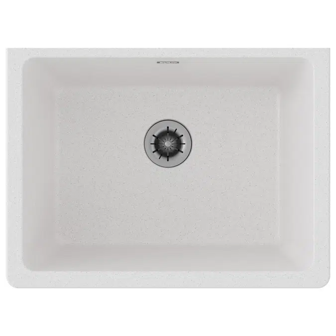 ELGU251912PDWH0 Elkay Quartz Classic® 25" x 18-1/2" x 11-13/16" Undermount Laundry Sink with Perfect Drain® White