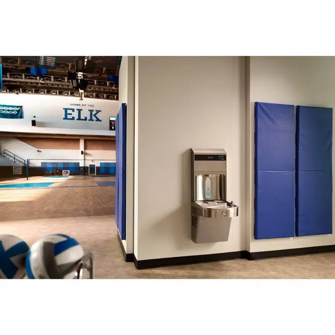 LVRC8WSPRO Family Elkay Pro Filtration™ Vandal-Resistant Connected Bottle Filling Station&Sgl ADA Cooler Refrigerated Stainless Steel
