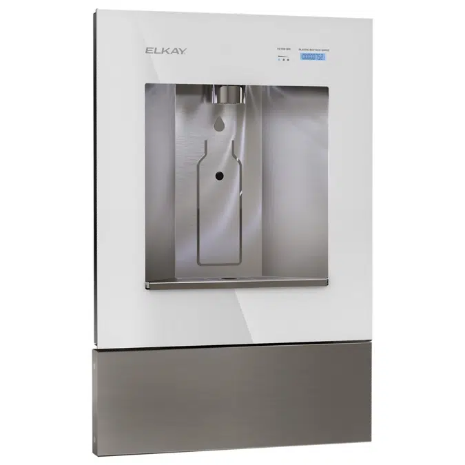 Elkay ezH2O Liv Pro In-Wall Commercial Filtered Water Dispenser, Non-refrigerated, Aspen White