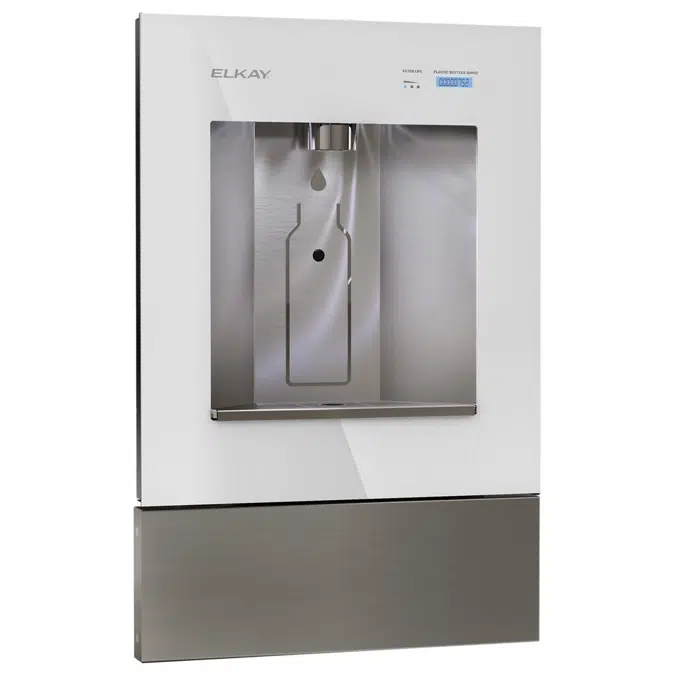 LBWDC00WHC Elkay ezH2O Liv Pro In-Wall Commercial Filtered Water Dispenser, Non-refrigerated, Aspen White