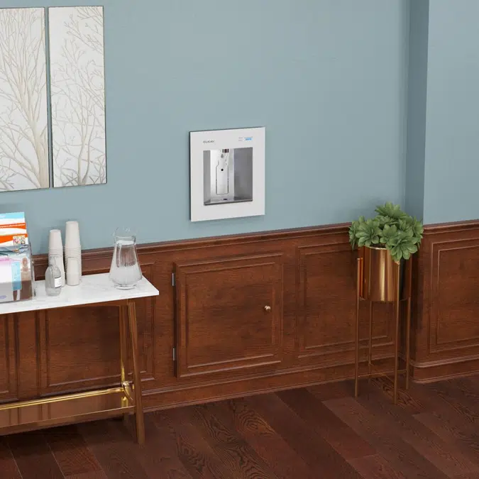 LBWDC00WHC Elkay Liv Pro In-Wall Commercial Filtered Water Dispenser Non-refrigerated Aspen White