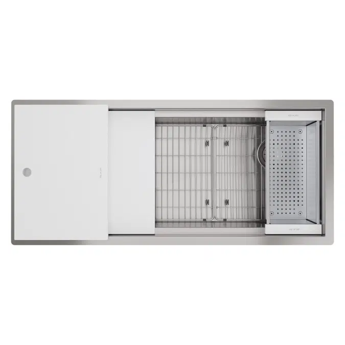 CS45_BPK_WPK_CWK Circuit Chef® Workstation Stainless Steel 45-1/2" x 20-1/2" x 10" Single Bowl Undermount Sink Kit