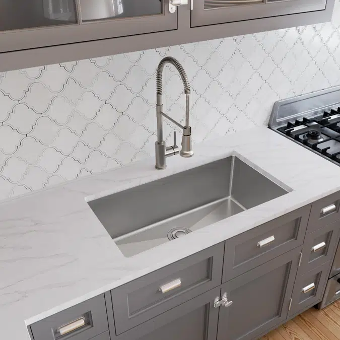 EFRU311610T Elkay Crosstown® 16 Gauge Stainless Steel 32-1/2" x 18" x 10" Single Bowl Undermount Sink