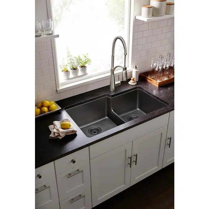 LKAV4061CR_LS Avado® Single Hole Kitchen Faucet with Semi-professional Spout Forward Only Lever Handle