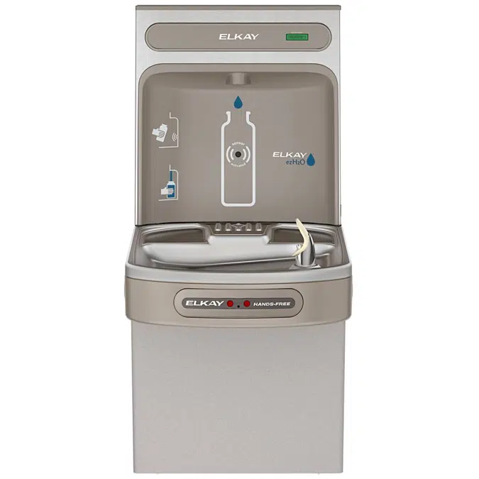 EZO8WSLK_SK ezH2O®  Bottle Filling Station with Single ADA Cooler Hands Free Activation Non-Filtered Refrigerated Stainless