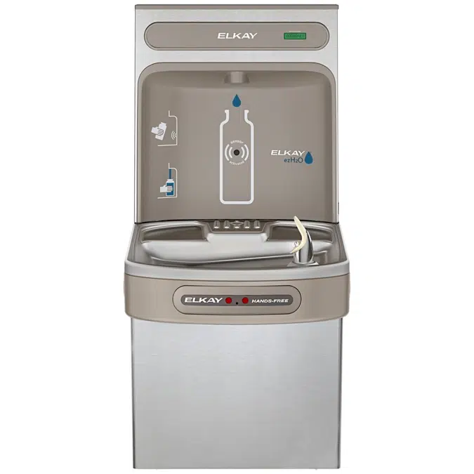 EZO8WSLK_SK ezH2O®  Bottle Filling Station with Single ADA Cooler Hands Free Activation Non-Filtered Refrigerated Stainless