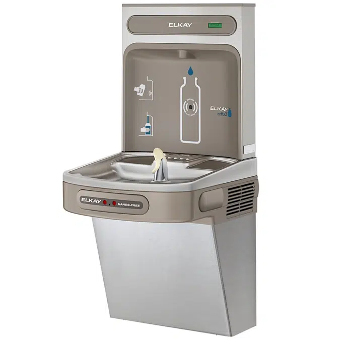 EZO8WSLK_SK ezH2O®  Bottle Filling Station with Single ADA Cooler Hands Free Activation Non-Filtered Refrigerated Stainless