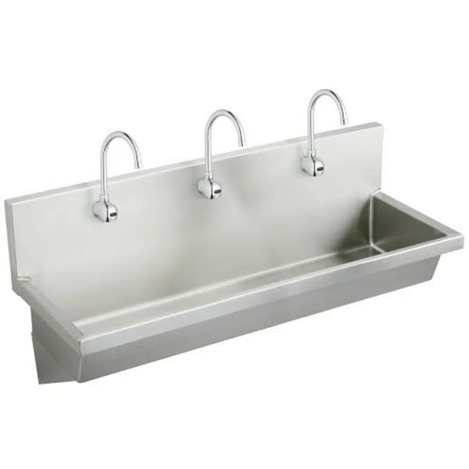 EWMA6020SACC Elkay Stainless Steel 60" x 20" x 8", Wall Hung Multiple Station Hand Wash Sink Kit