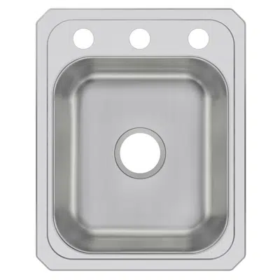 CR17211_3 Celebrity® Stainless Steel 17" x 21-1/4" x 6-7/8" Single Bowl Drop-in Sink için görüntü
