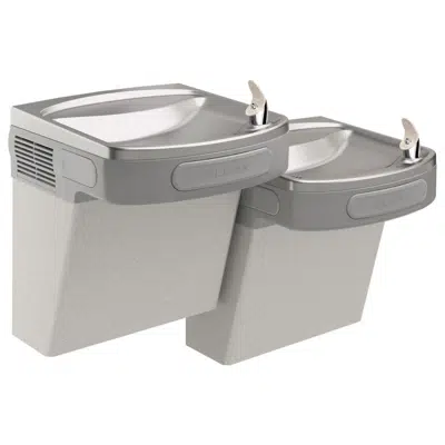 Image for EZSTL8LC Elkay Versatile Wall Mount Bi-level ADA Cooler Non-filtered Refrigerated Light Gray Granite
