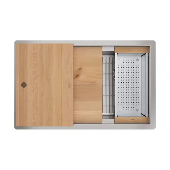 CS30_WPK_BPK_CWK Circuit Chef® Workstation Stainless Steel 32-1/2" x 20-1/2" x 10" Single Bowl Undermount Sink Kit