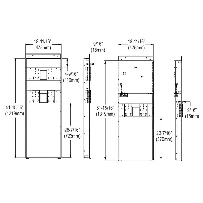 MFWS210 Elkay Mounting Frame for Bi-level In-wall Refrigerated SwirlFlo® Bottle Filling Stations