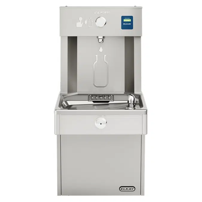 VRCDWSK Elkay ezH2O®  Vandal-Resistant Bottle Filling Station & Single Cooler Non-Filtered Non-Refrigerated Stainless