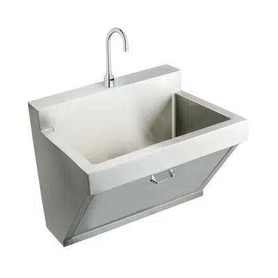 Image for EWSF13026SACC Elkay Stainless Steel 30" x 23" x 26" Wall Hung Single Bowl Surgeon Scrub Sink Kit w/Faucet + Drain + Mixing Valve