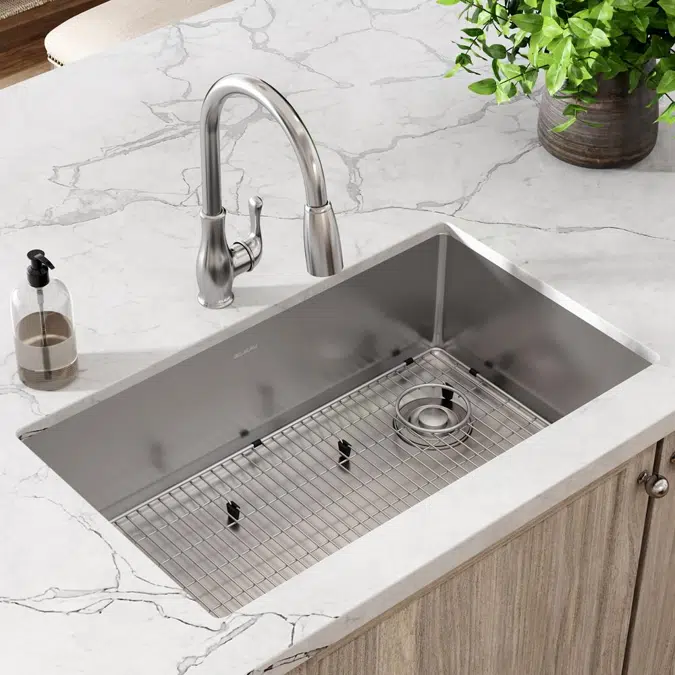 ECTRU30179RTC Elkay Crosstown® 18 Gauge Stainless Steel 31-1/2" x 18-1/2" x 9" Single Bowl Undermount Sink Kit