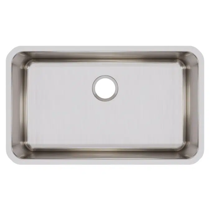 ELUH281610 Elkay Lustertone® Classic Stainless Steel 30-1/2" x 18-1/2" x 10" Single Bowl Undermount Sink