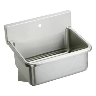 afbeelding voor EWS25201 with EWS25202 Stainless Steel 25" x 19.5" x 10-1/2" Wall Hung Single Bowl Hand Wash Sink