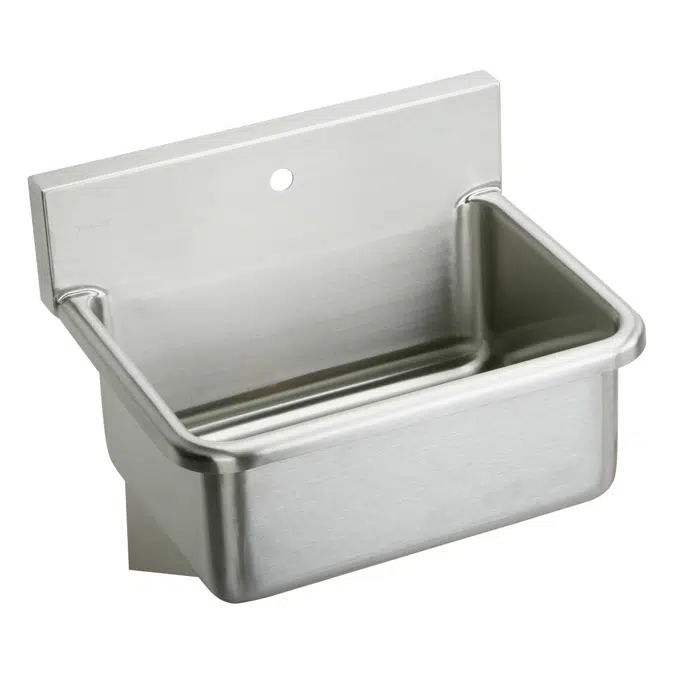 EWS25201 with EWS25202 Stainless Steel 25" x 19.5" x 10-1/2" Wall Hung Single Bowl Hand Wash Sink