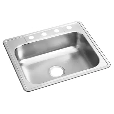 Image for D12521_5_MR2 Dayton® Stainless Steel 25" x 21-1/4" x 6-9/16" Single Bowl Drop-in Sink