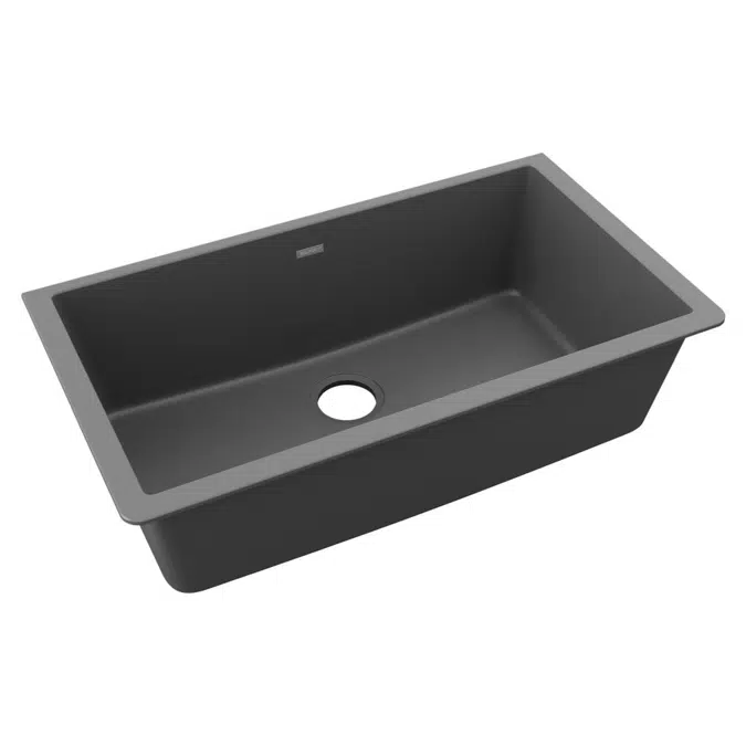 ELGRU13322GY0 Elkay Quartz Classic® 33" x 18-7/16" x 9-7/16" Single Bowl Undermount Sink Dusk Gray