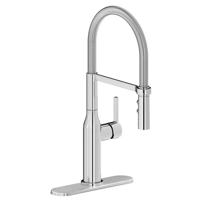 LKAV1061CR_LS_BKCR_MBCR Avado® Single Hole Kitchen Faucet with Semi-professional Spout and Forward Only Lever Handle