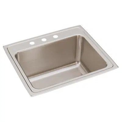 Image for DLR2522121_4_MR2 Lustertone® Classic Stainless Steel 25" x 22" x 12-1/8" Single Bowl Drop-in Sink