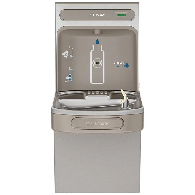 EZSDWSSK_LK ezH2O®  Bottle Filling Station with Single ADA Cooler Non-Filtered Non-Refrigerated Stainless