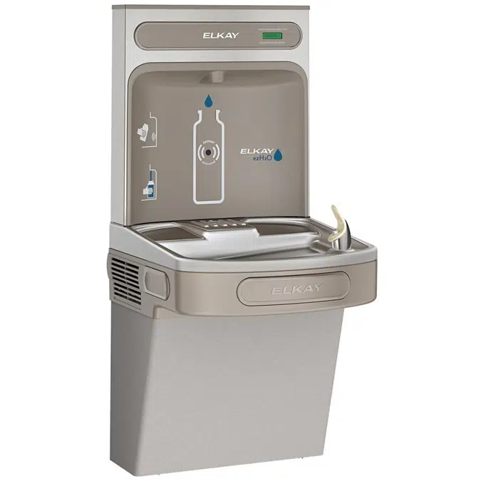 EZSDWSSK_LK ezH2O®  Bottle Filling Station with Single ADA Cooler Non-Filtered Non-Refrigerated Stainless