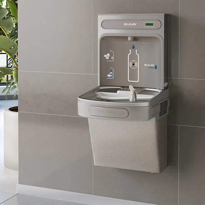 EZSDWSSK_LK ezH2O®  Bottle Filling Station with Single ADA Cooler Non-Filtered Non-Refrigerated Stainless