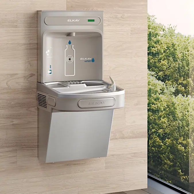 EZSDWSSK_LK ezH2O®  Bottle Filling Station with Single ADA Cooler Non-Filtered Non-Refrigerated Stainless
