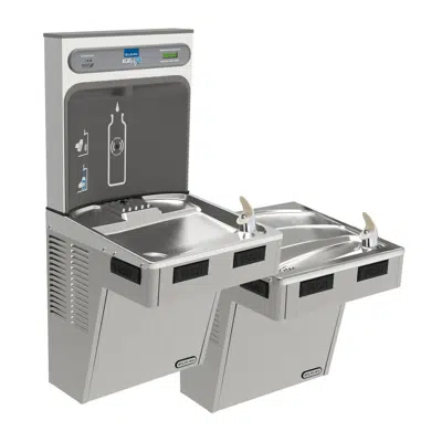 Image for Elkay ezH2O Bottle Filling Station with Mechanically Activated, Bi-Level ADA Cooler Filtered Refrigerated Light Gray