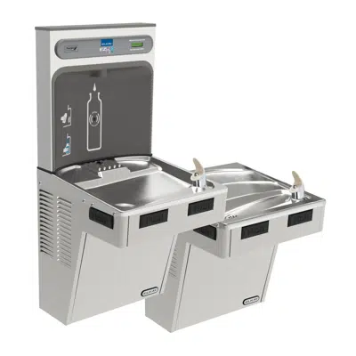 Image for EMABFTL8WSSK Elkay ezH2O Bottle Filling Station with Mechanically Activated, Bi-Level ADA Cooler Non-Filtered Refrigerated Stainless