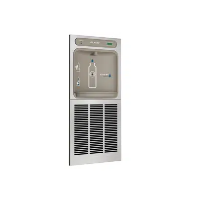 Elkay ezH2O In-Wall Bottle Filling Station with Mounting Frame, High Efficiency Filtered Refrigerated Stainless için görüntü