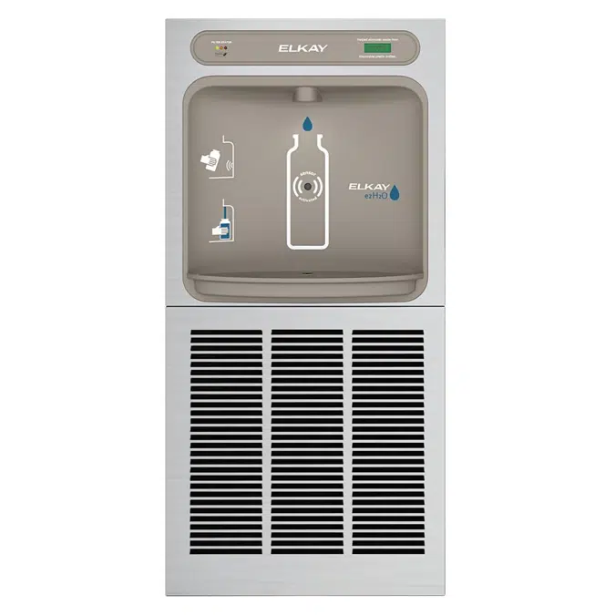 LZWSGRNM8K Elkay ezH2O®  In-Wall Bottle Filling Station with Mounting Frame High Efficiency Filtered Refrigerated Stainless