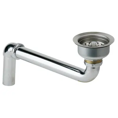 Immagine per LKAD35 Elkay 3-1/2" Drain Fitting" Stainless Steel Body Strainer Basket and Offset Tailpiece
