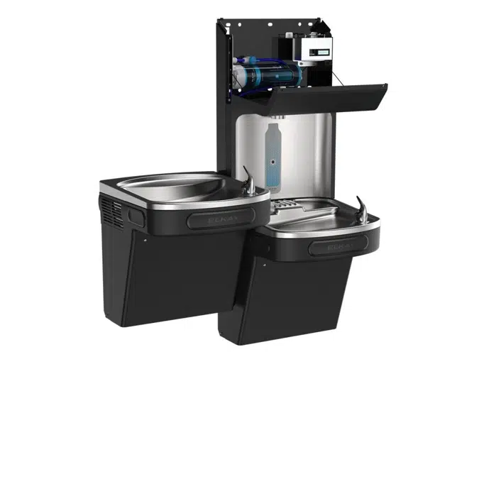 LZSTL8WSBPRO-UV Elkay Elkay Pro Filtration® Bottle Filling Station & Bi-Level ADA Cooler Refrigerated Ultra-Capacity Lead + UV Protection