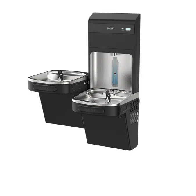 LZSTL8WSBPRO-UV Elkay Pro Filtration® Bottle Filling Station & Bi-Level ADA Cooler Refrigerated Ultra-Capacity Lead + UV Protection