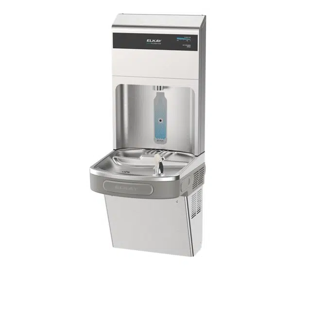 LZSDWSSPRO Elkay® Pro Filtration™ Bottle Filling Station & Single ADA Cooler - SS Gray