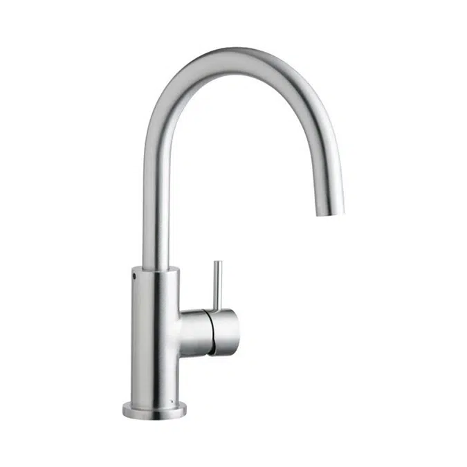 LK7921SSSElkay Allure Single Hole Kitchen Faucet with Lever Handle Satin Stainless Steel
