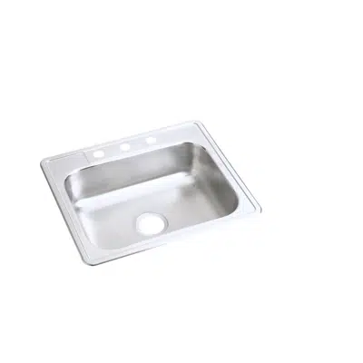 画像 D125211_5_MR2 Dayton® Stainless Steel 25" x 21-1/4" x 6-9/16" Single Bowl Drop-in Sink